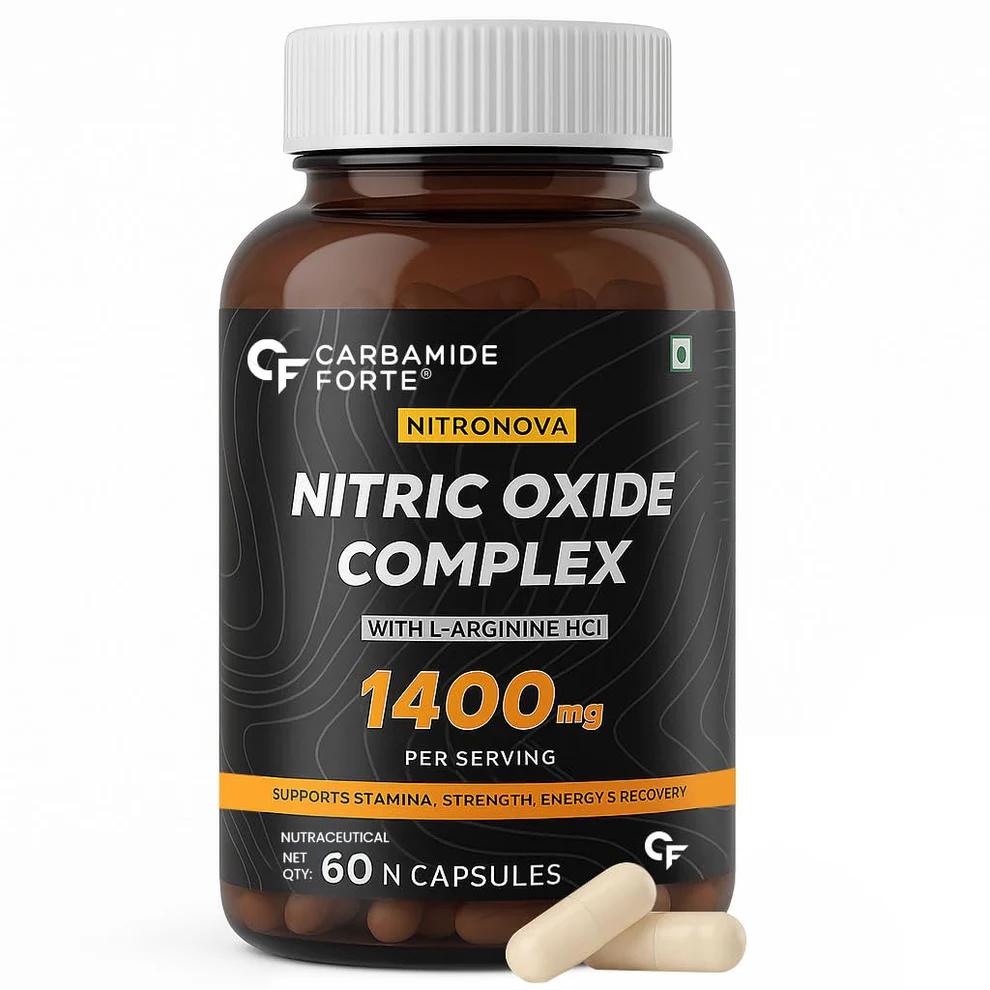 Nitric Oxide Supplement 1400mg with L-Arginine HCL | 60 Capsules